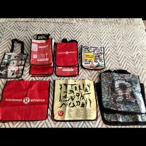 Lululemon reusable shopping tote bags